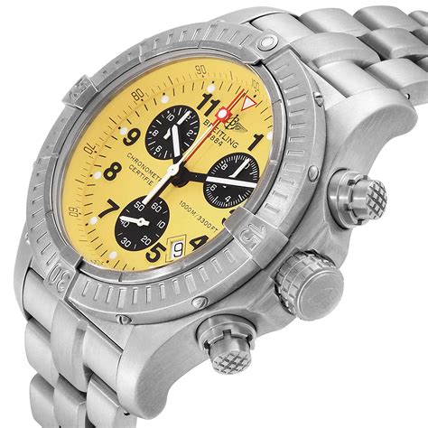 breitling yellow avenger chrono|breitling chrono avenger m1 price.